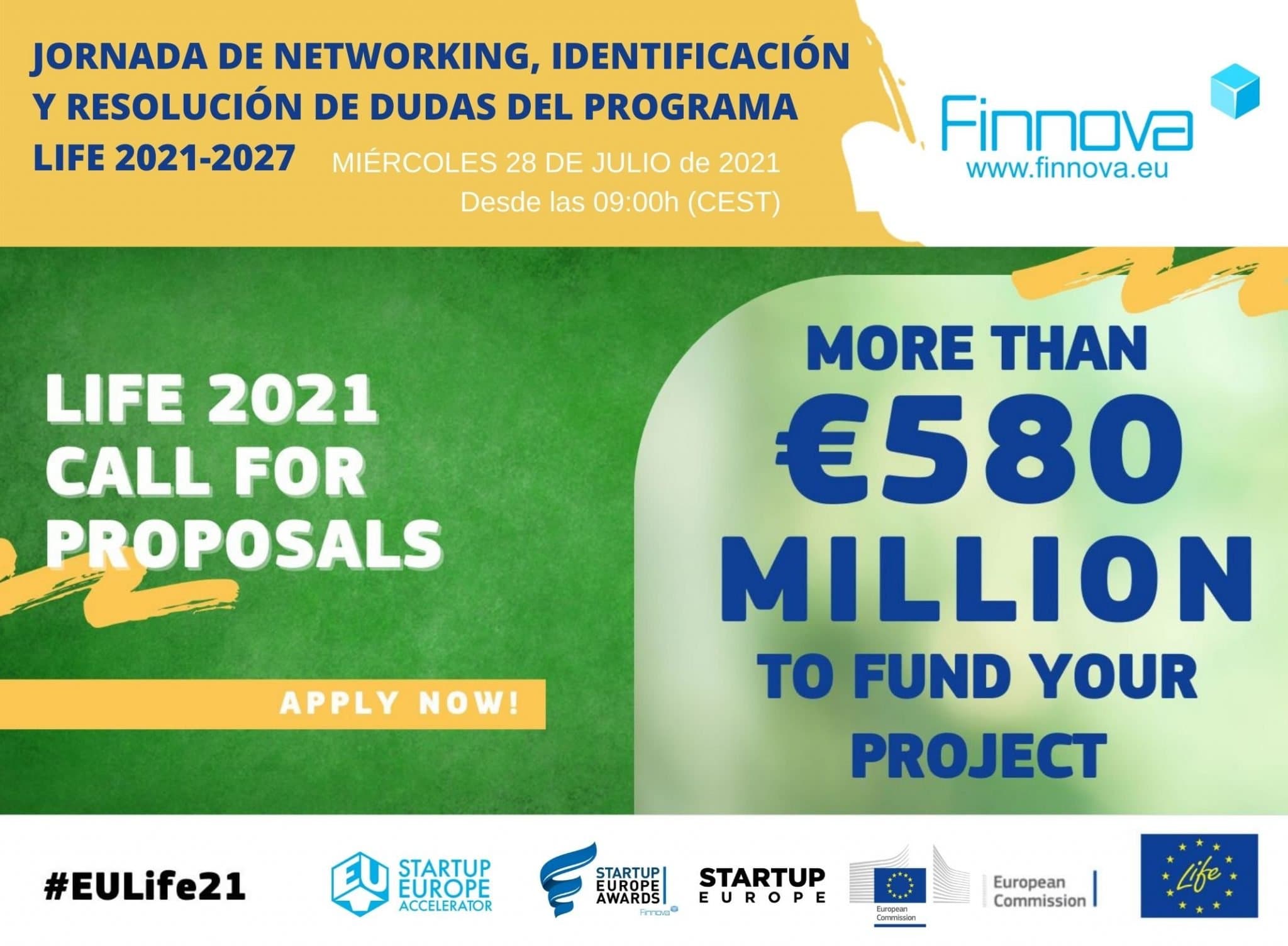 EVENTO | Jornada networking, identificación y resolución de dudas del programa LIFE 2021