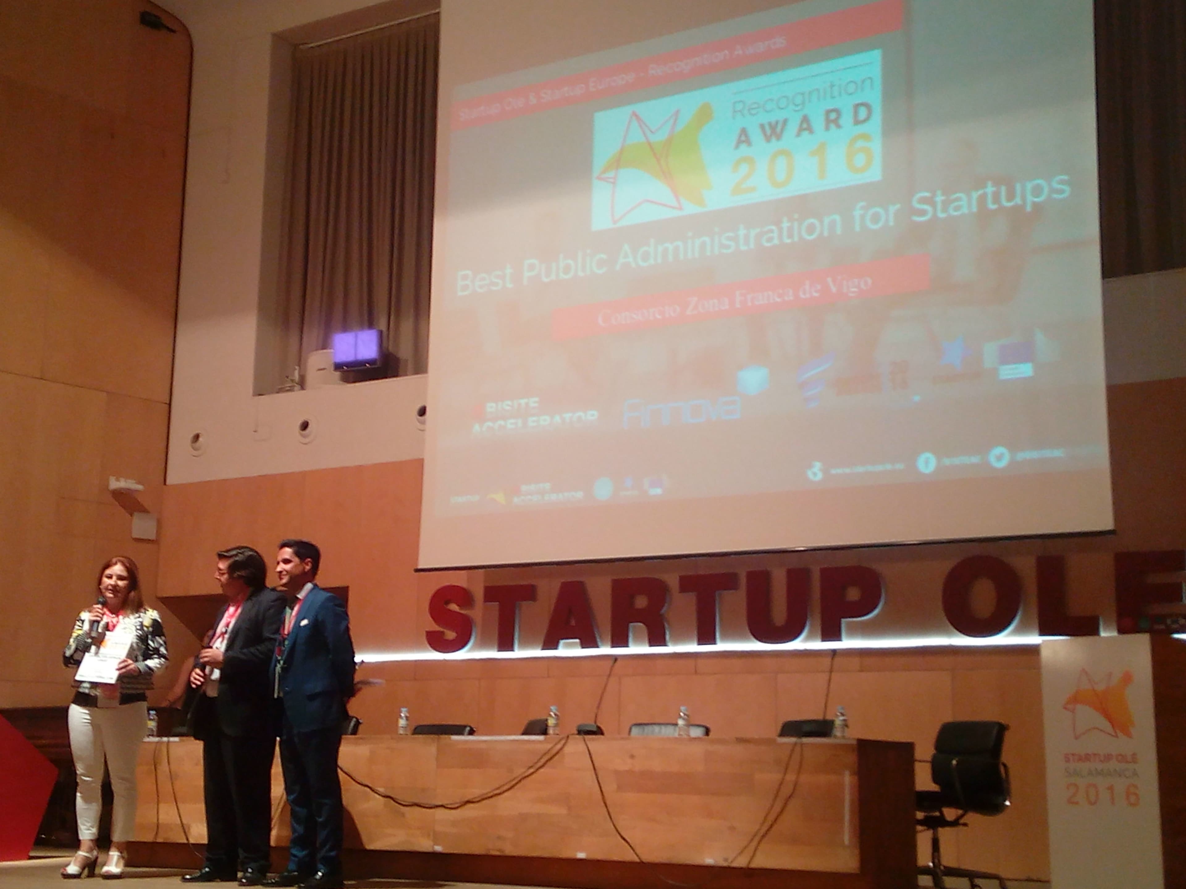Premiadas las mejores administraciones públicas en apoyo al emprendimiento y al talento en el marco de StartUp Olé y StartUp Europe Awards/ Awarded the best Spanish Public Administrations in support of the entrepreneurship and talent under StartUp Olé and