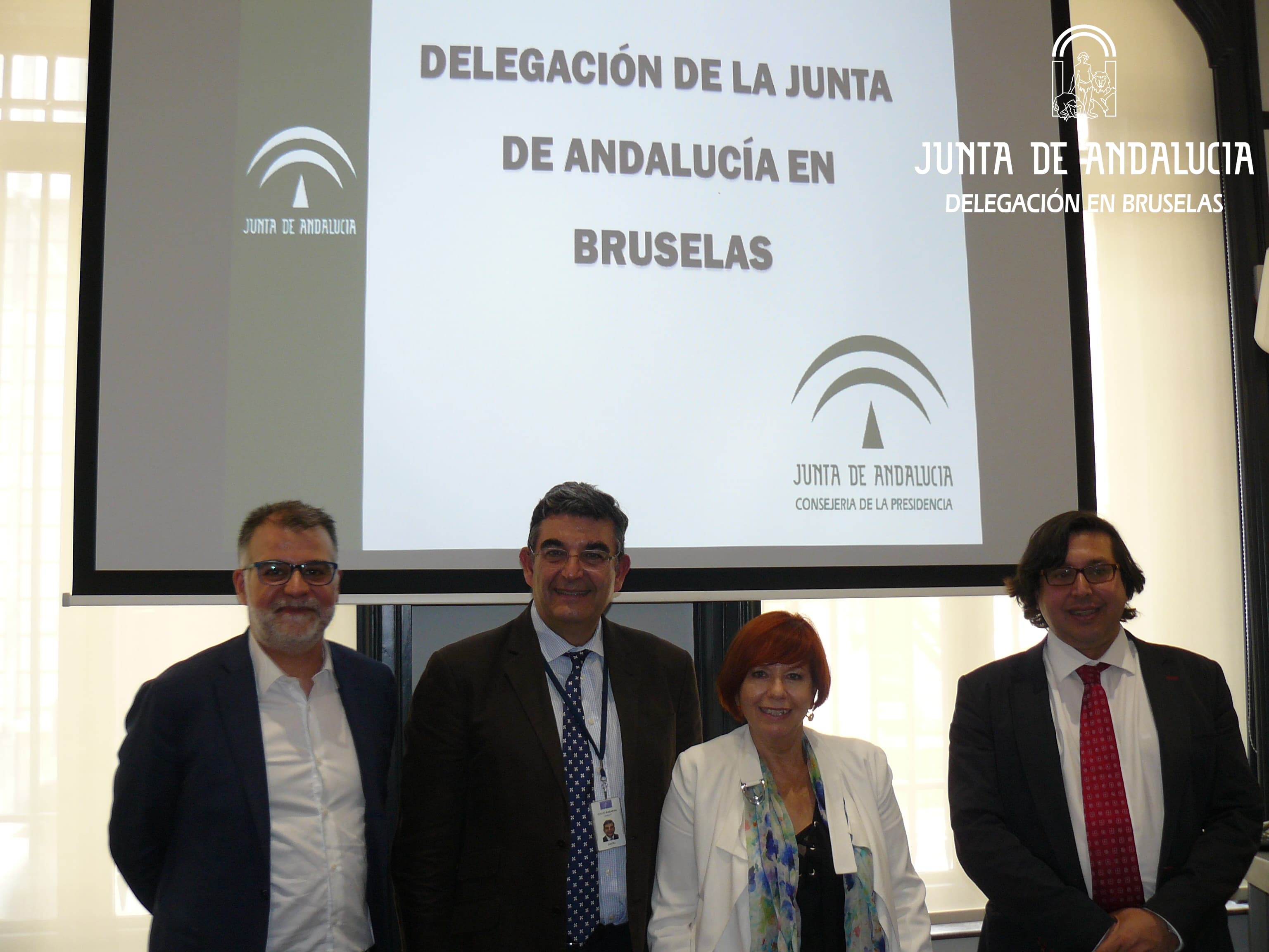 El programa Talentium Jaén es presentado en la sede de la Junta de Andalucía en Bruselas/Talentium Jaén programme is presented in the premises of the Delegation of La Junta de Andalucía in Brussels