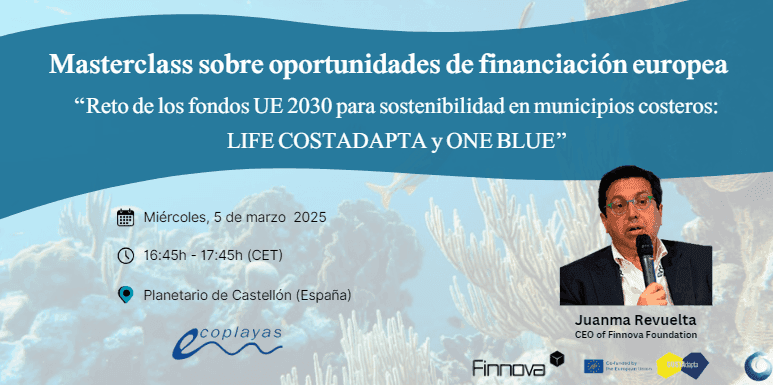 Finnova presentará las oportunidades de acceso a la financiación de la Unión Europea en el XXIII Congreso ECOPLAYAS