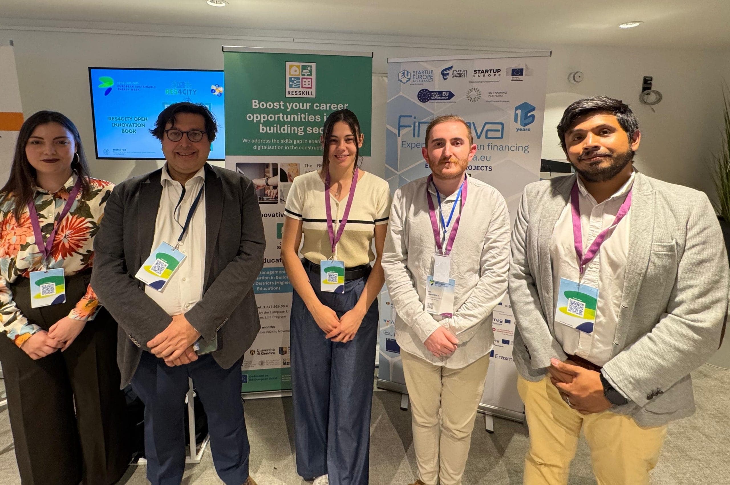 La Fundación Finnova lleva a la Feria de la Energía de la EUSEW 2025 los proyectos LIFE RESSKILL y RES4CITY