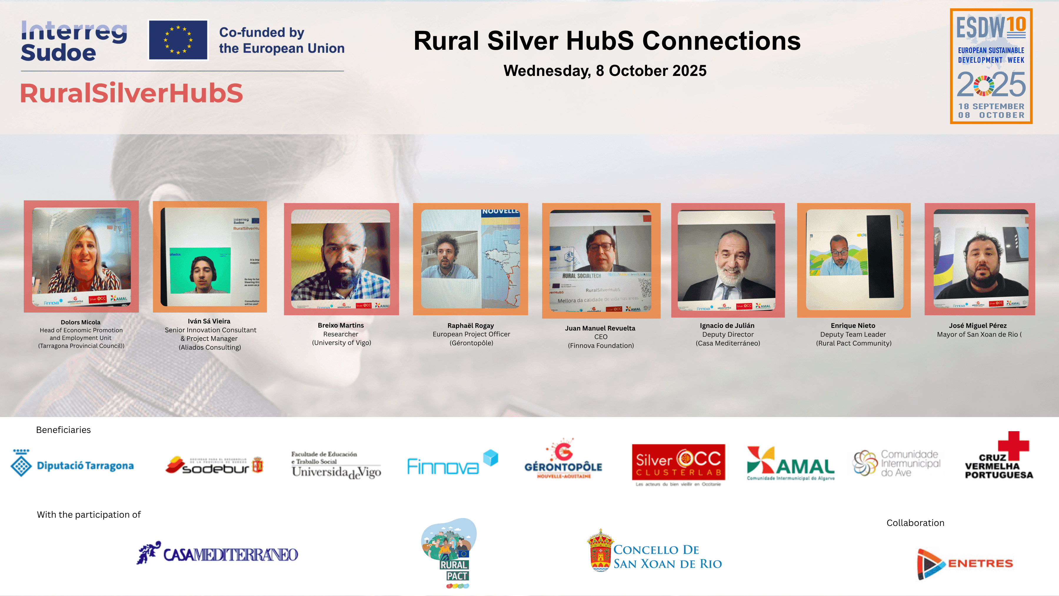 RuralSilverHubS Connections impulsa alianzas europeas para una Silver Economy sostenible en el medio rural