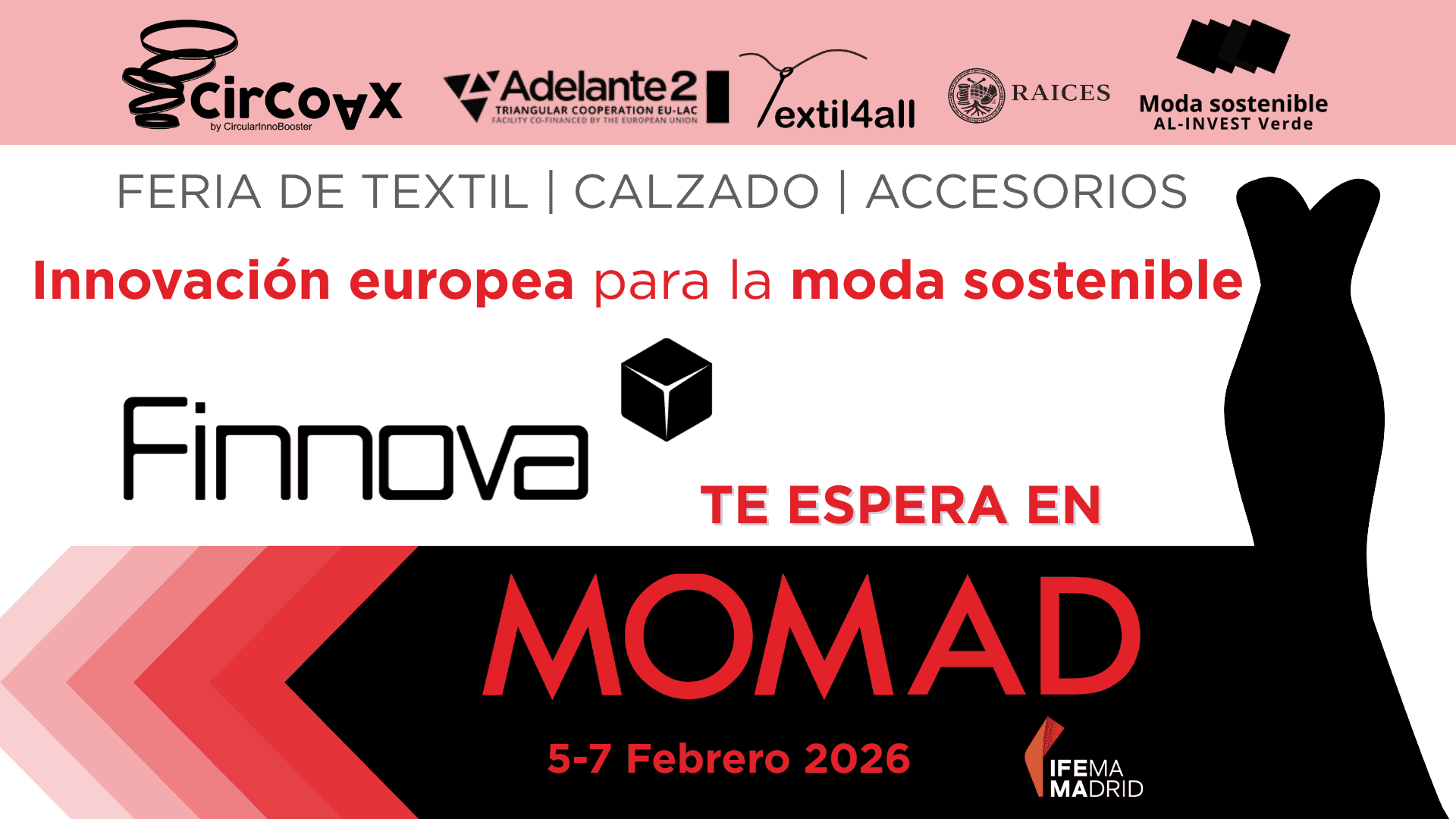 Finnova participará en MOMAD Madrid 2026 para impulsar la economía circular en el sector de la moda