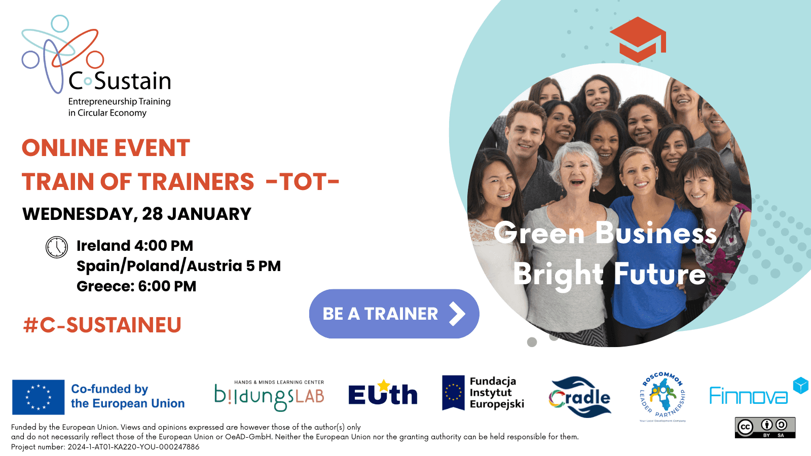 C-SUSTAIN launches its Train of Trainers programme in circular economy and educational innovation