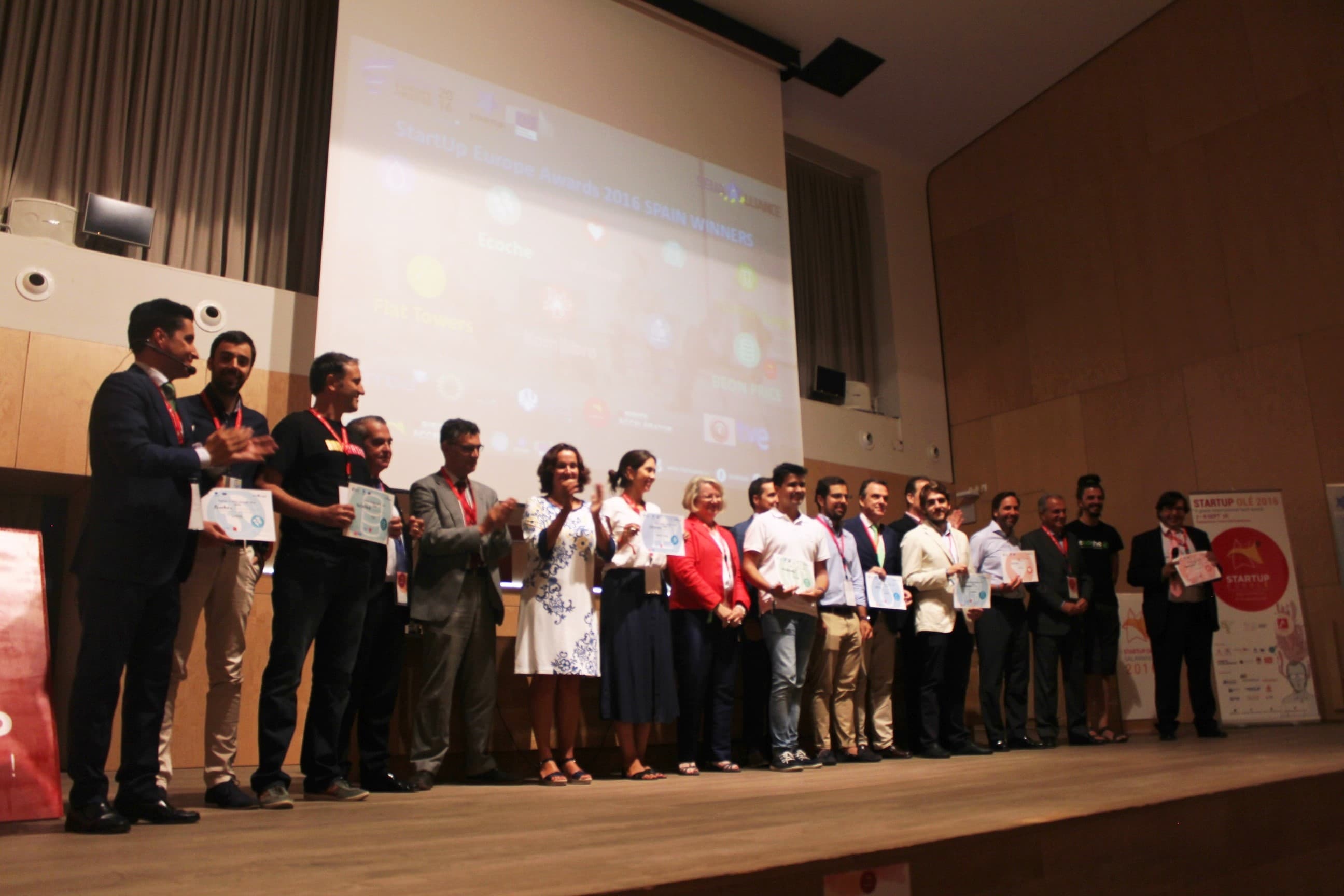 Elegidas las mejores startups españolas en 9 categorías de StartUp Europe Awards y Startup Olé/ Recognized the best Spanish startups in 9 categories of StartUp Europe Awards 2016 - Startup Olé