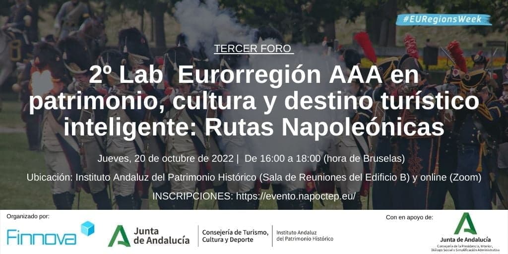 Presentación de la propuesta de proyecto POCTEP “2º Lab Eurorregión AAA en patrimonio, cultura y destino turístico inteligente: Rutas Napoleónicas”