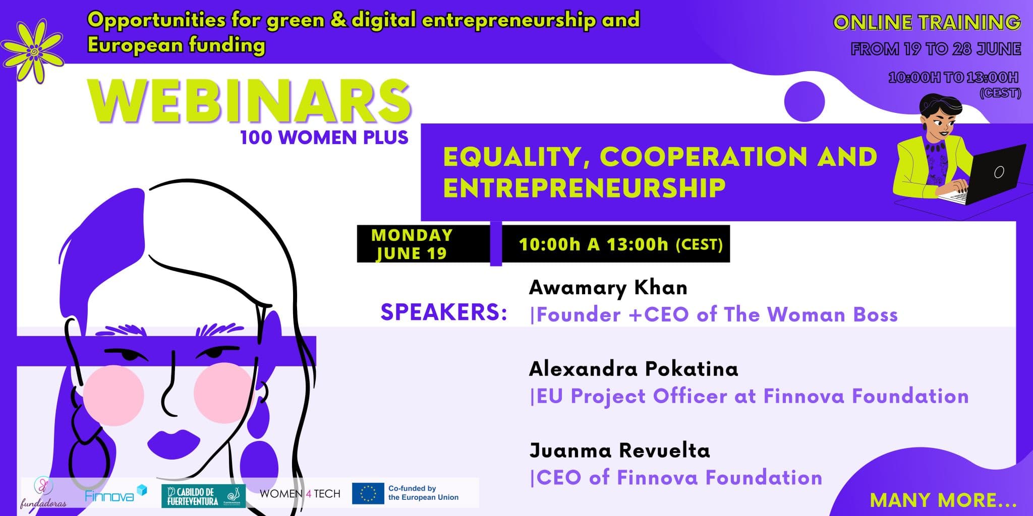 Primera jornada del evento online “Oportunidades para el emprendimiento verde y digital y financiación europea”