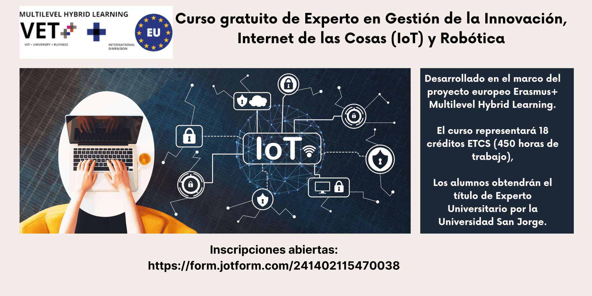 La Fundación Finnova lanza el Curso gratuito de Experto en Gestión de la Innovación, Internet de las Cosas (IoT) y Robótica