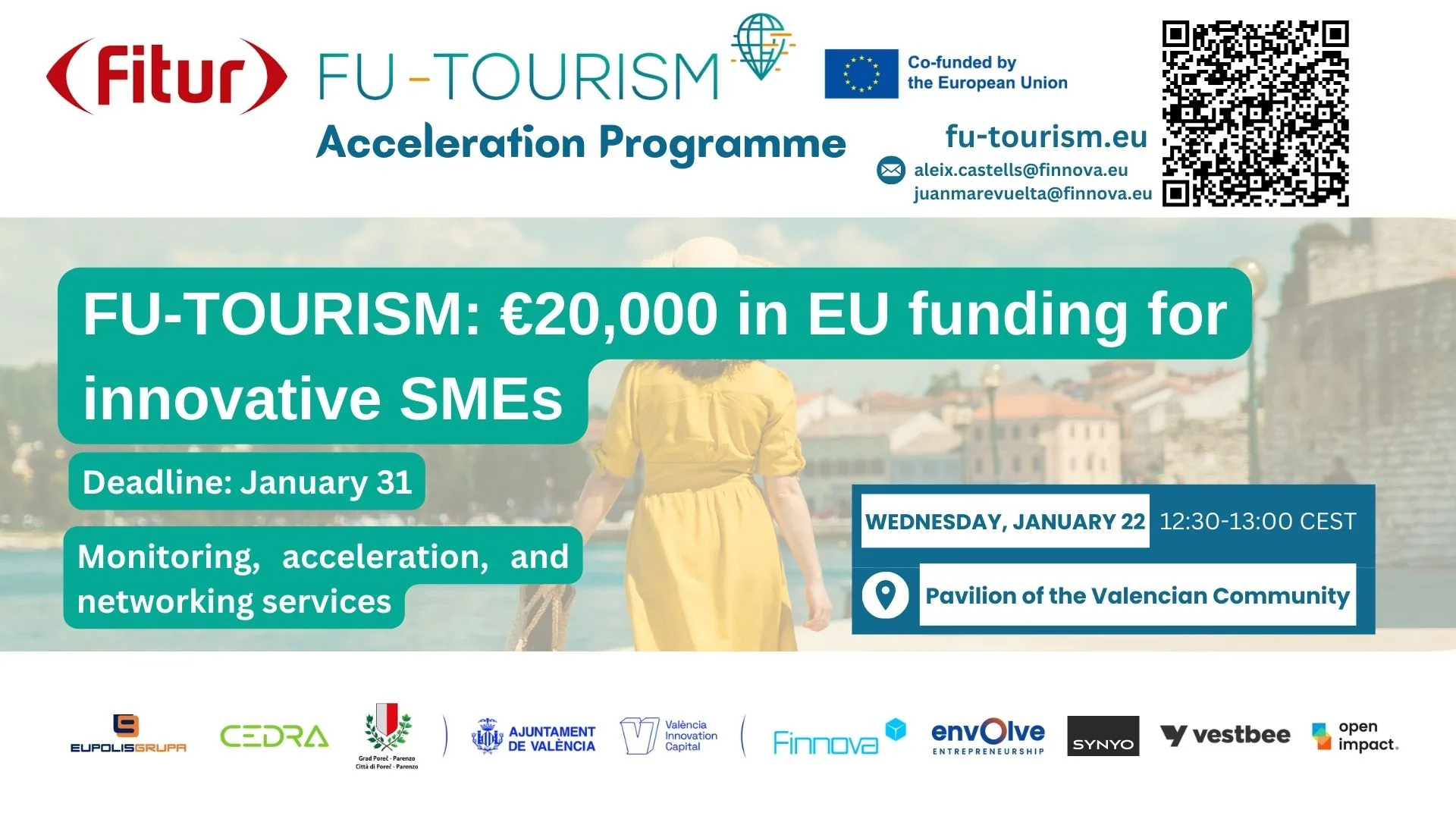 The Finnova Foundation will present the FU-TOURISM program at FITUR with €20,000 grants for innovative SMEs in the tourism sector