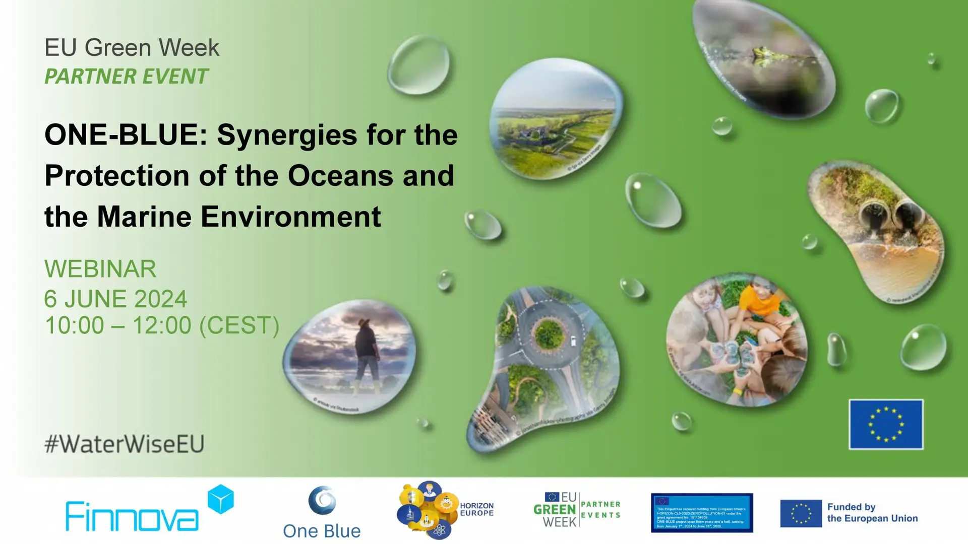 Finnova organizes a webinar to present the European project ONE-BLUE in the framework of the European Green Week 2024