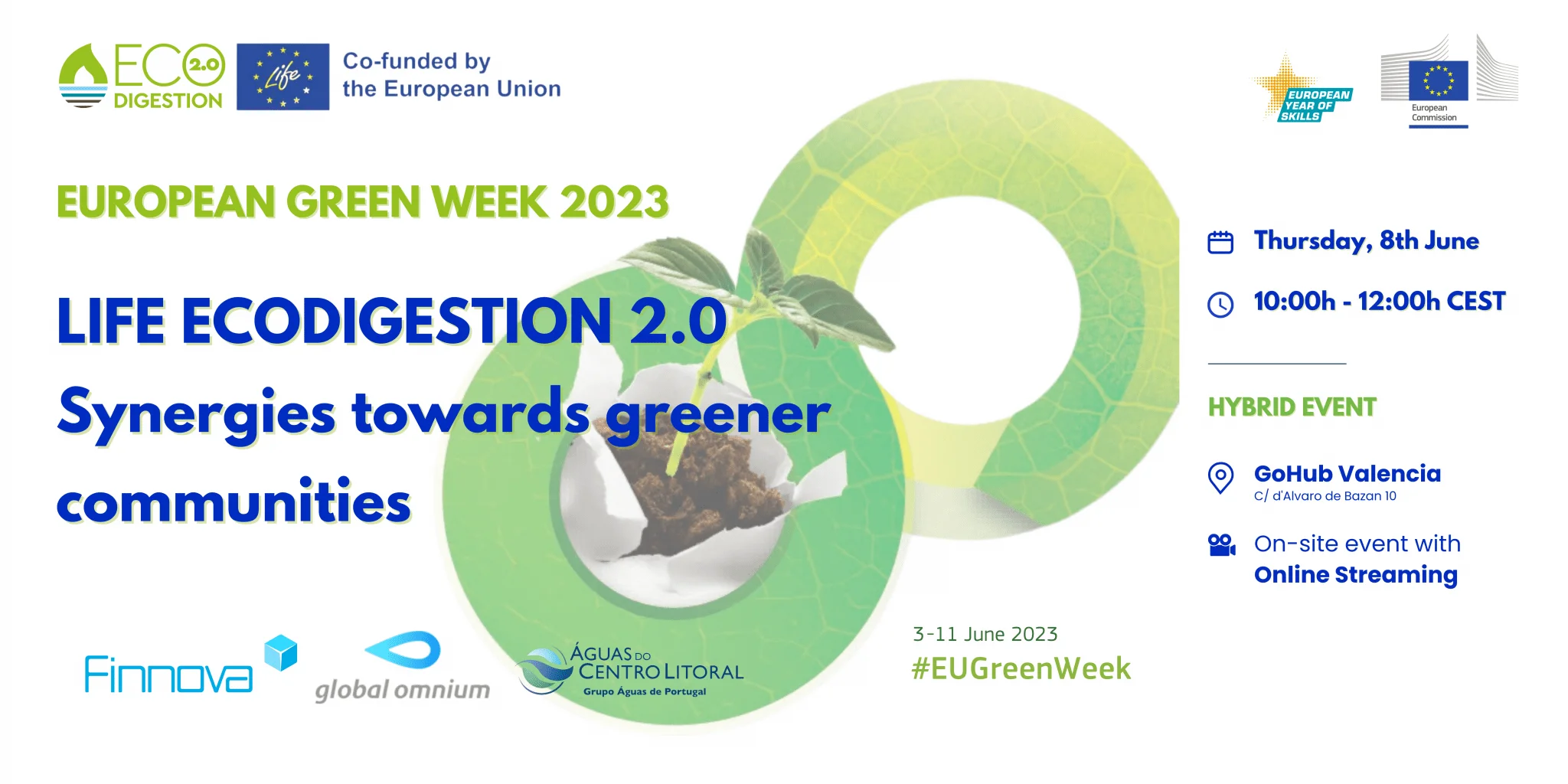 The LIFE ECODIGESTION 2.0 project will organise one of the side events of the European Green Week to Exchange best practices on energy transition