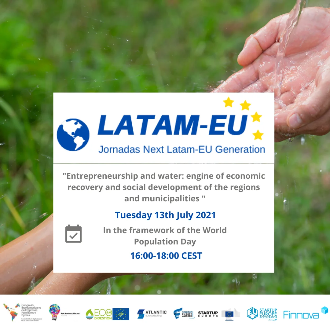 Fourth session of LATAM-UE Generation: “Entrepreneurship and Water: a Driver of Economic Recovery and Social Development of Regions and Municipalities”