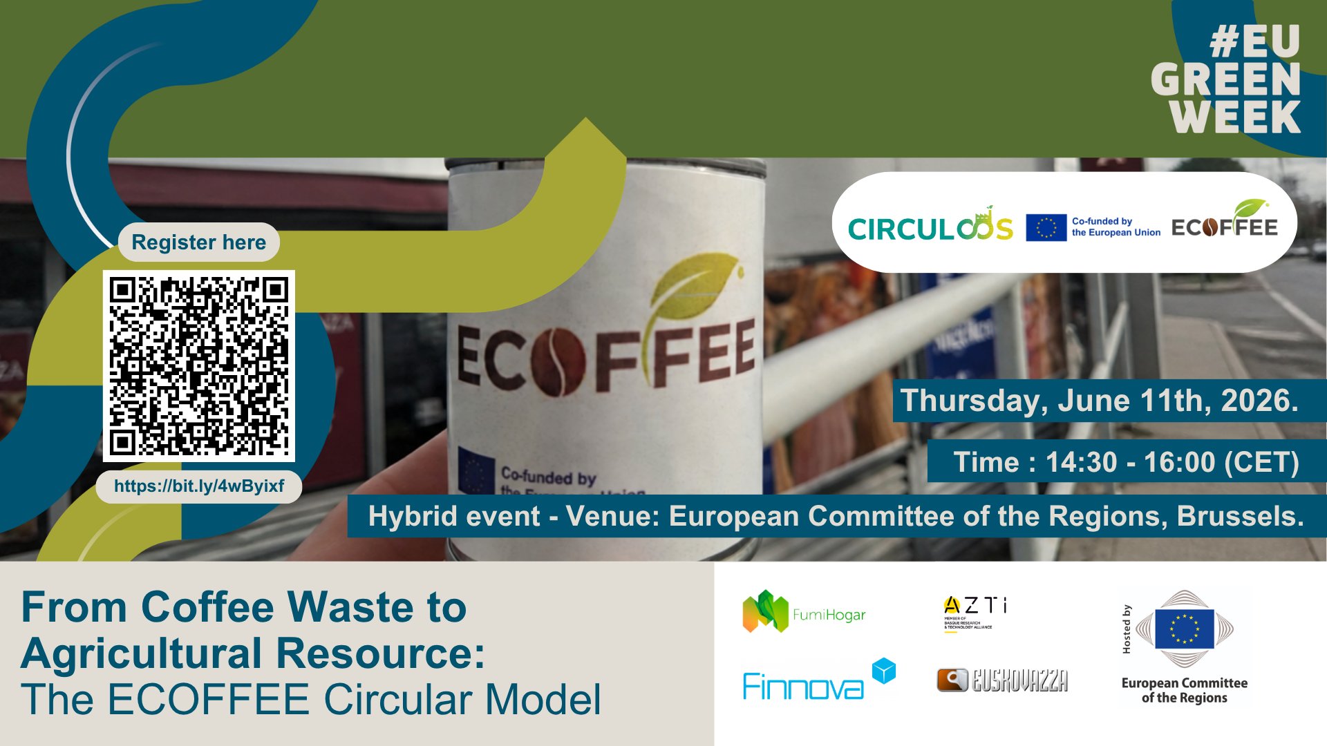 Finnova promotes circular coffee economy at EU Green Week 2026