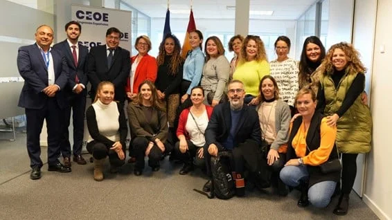The 11 businesswomen and managers from Fuerteventura visit the CEOE, the Economic and Social Committee, and the Committee of the Regions on the second day of the 100 Women Plus EU Brussels Visitors Programme