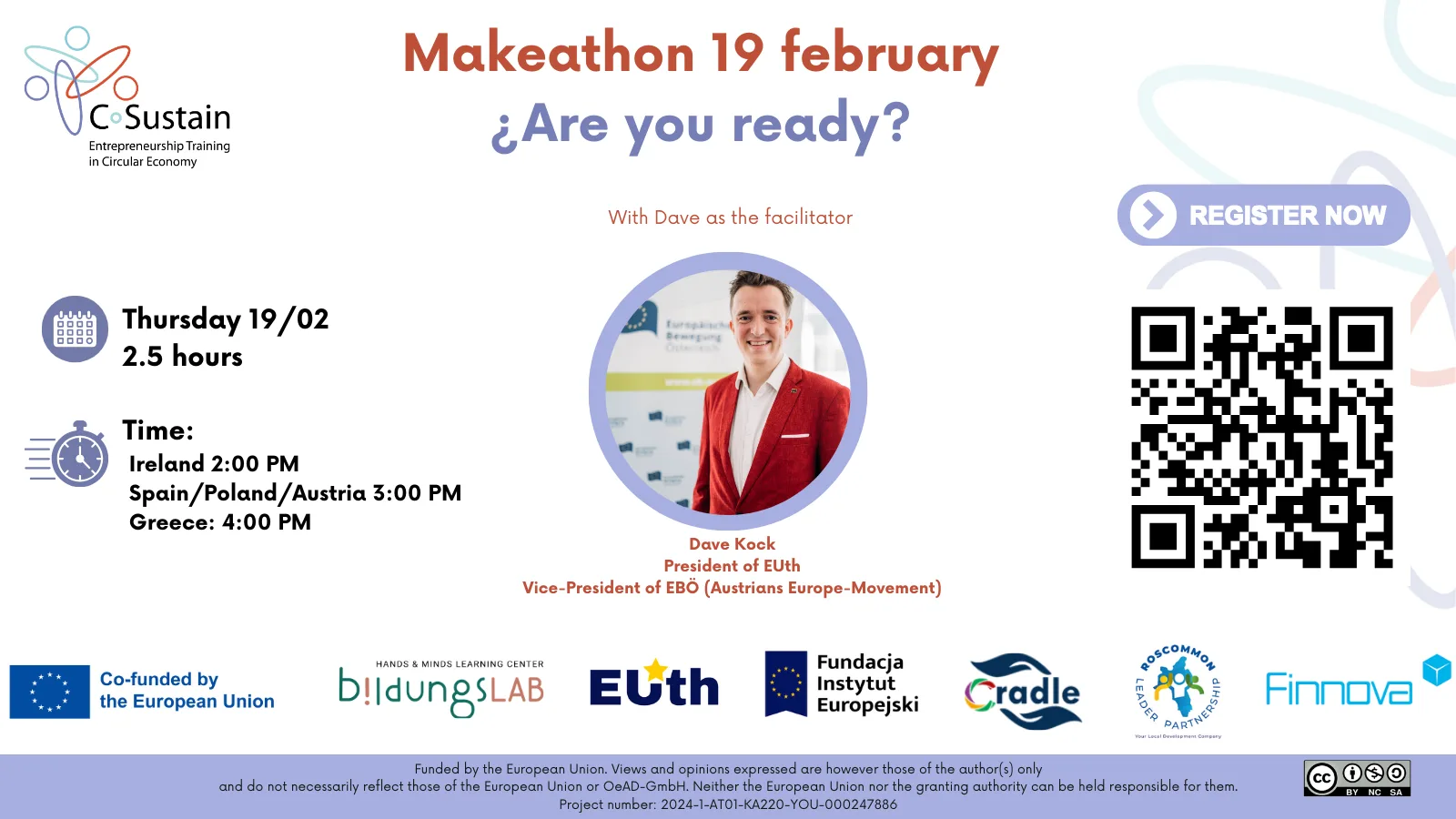 El proyecto europeo C-SUSTAIN celebra un makeathon internacional para impulsar soluciones en economía circular