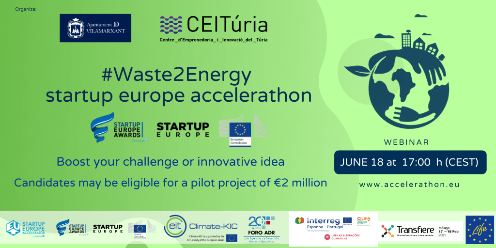 The municipality of Vilamarxant launches an open innovation Accelerathon on waste-to-energy