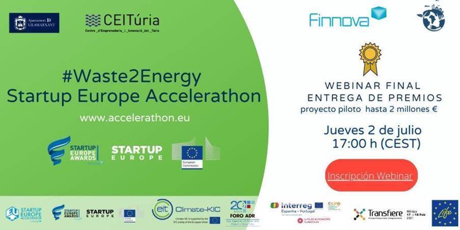 Llega la final de la competición del Waste2Energy Startup Europe Accelerathon
