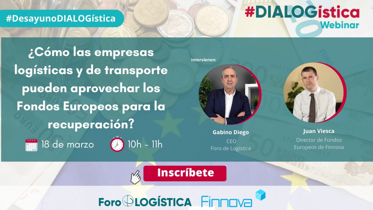 No te puedes perder la jornada sobre el fondo de recuperación #NextGenerationEU para empresas logísticas y de transporte