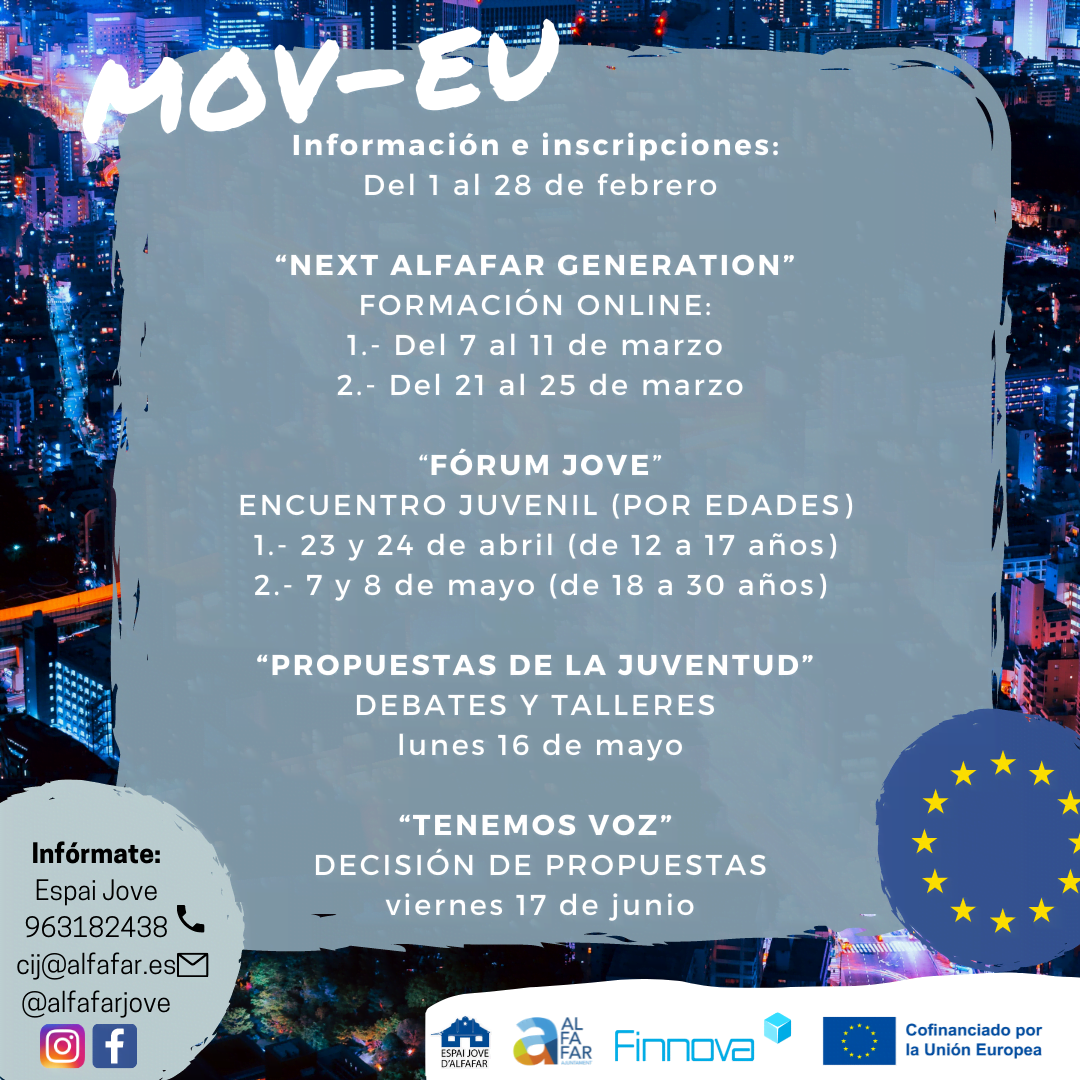 “NextAlfafarGeneration 1”. Finnova acerca la UE a los jóvenes de Alfafar
