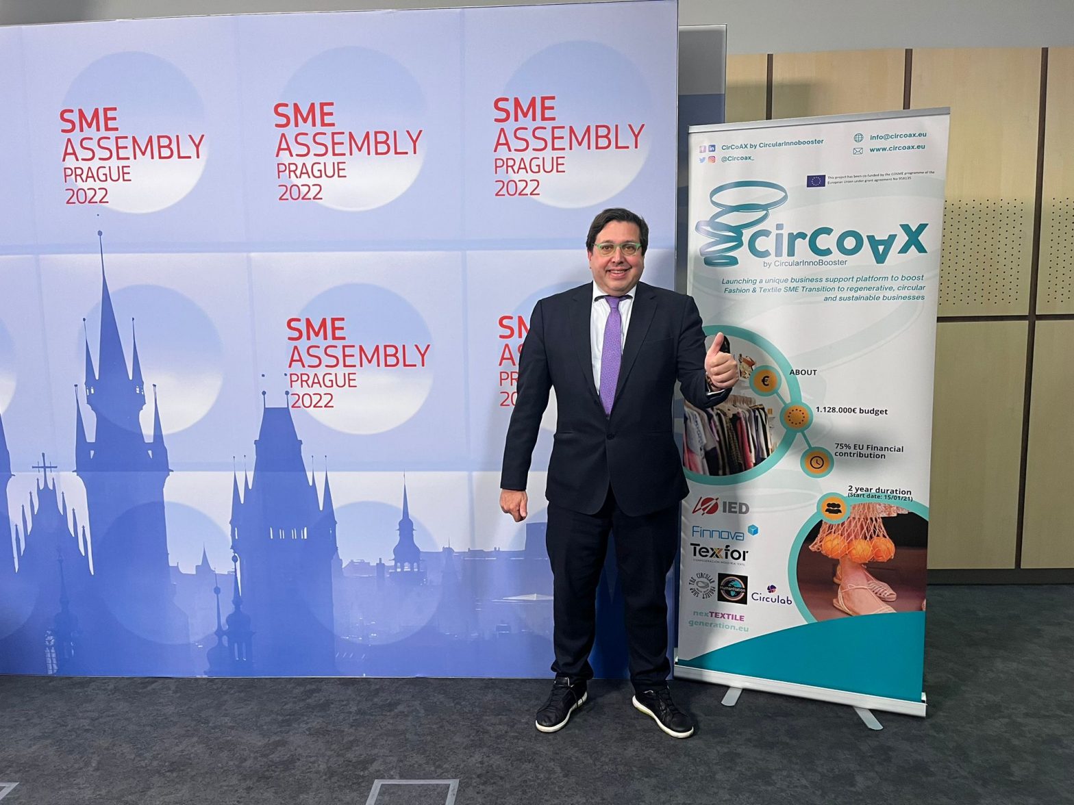 Finnova acude a la Asamblea SME de Praga con el proyecto europeo Circoax by CircularInnoBooster como ejemplo de buenas prácticas