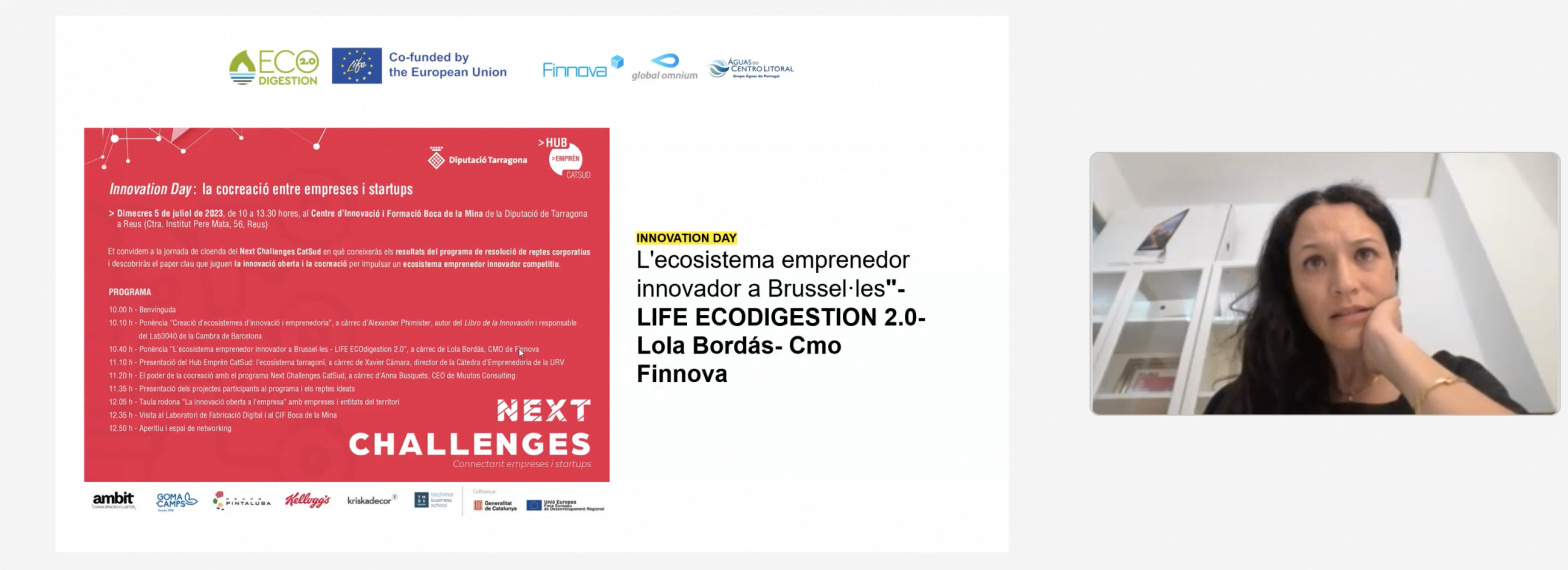 Finnova participa en la Jornada de cierre “Innovation Day: la cocreación entre empresas y startups” del Next Challenges CatSud