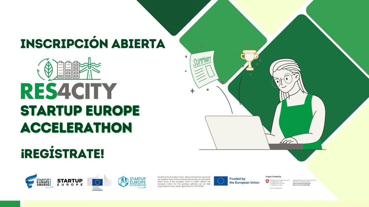 El RES4CITY Startup Europe Accelerathon impulsa soluciones verdes para ciudades inteligentes y brinda posibilidad de acceso a fondos europeos