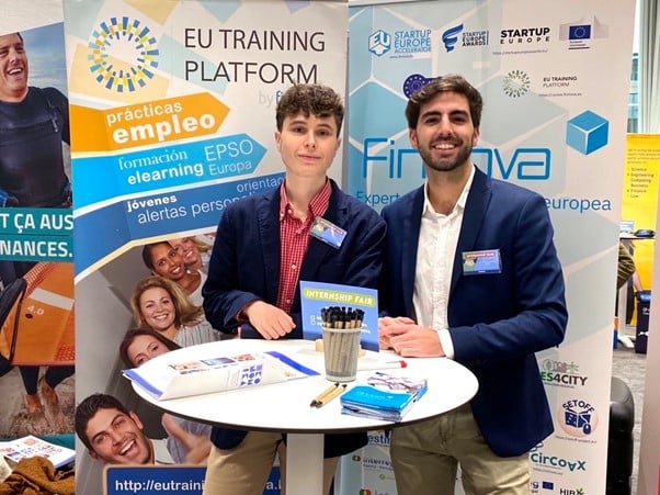 The Finnova Foundation presents itself as a reference for the promotion of young talent at the “Internship Fair Brussels” at the KU Leuven
