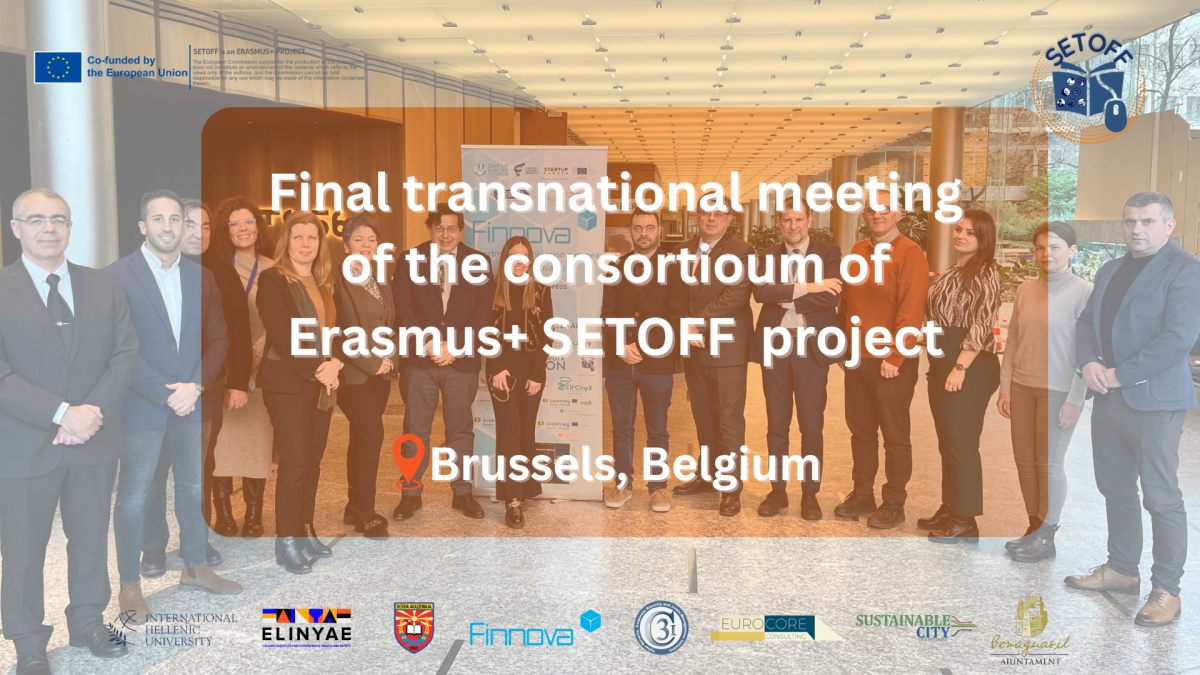 FINAL TRANSNATIONAL MEETING OF THE CONSORTIUM AT BRUSSELS, IN THE FINNOVA FOUNDATION HEADQUARTERS.