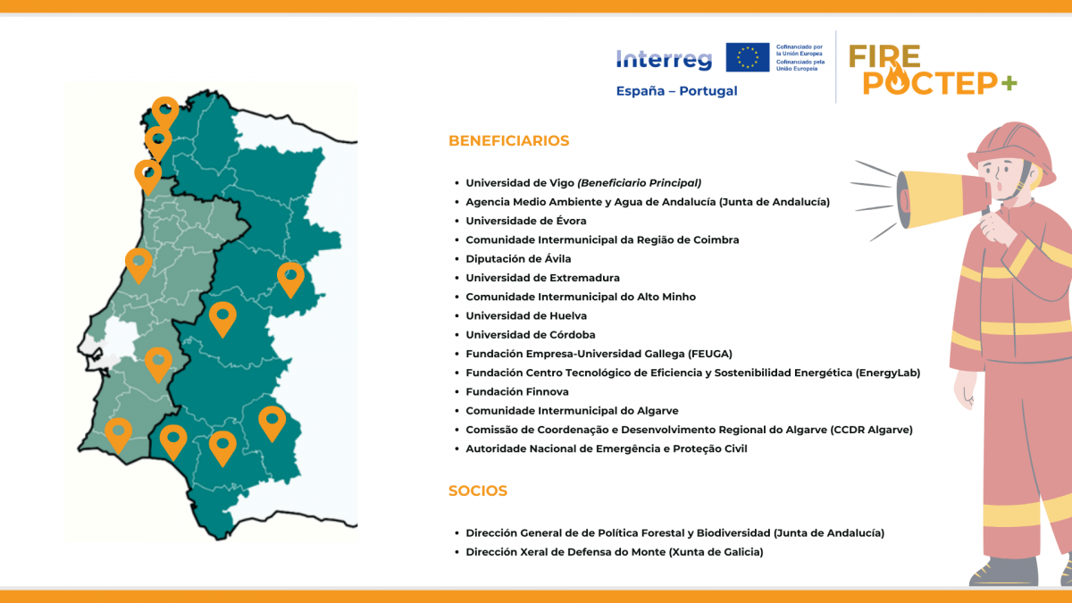 FIREPOCTEP+: un nuevo impulso a la prevención y lucha transfronteriza contra los incendios forestales financiado por la Unión Europea