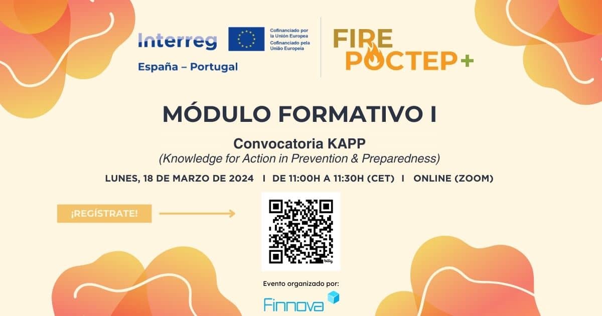 Finnova organiza el primer módulo formativo de fuentes financieras para la lucha contra incendios forestales en el marco del proyecto FIREPOCTEP+