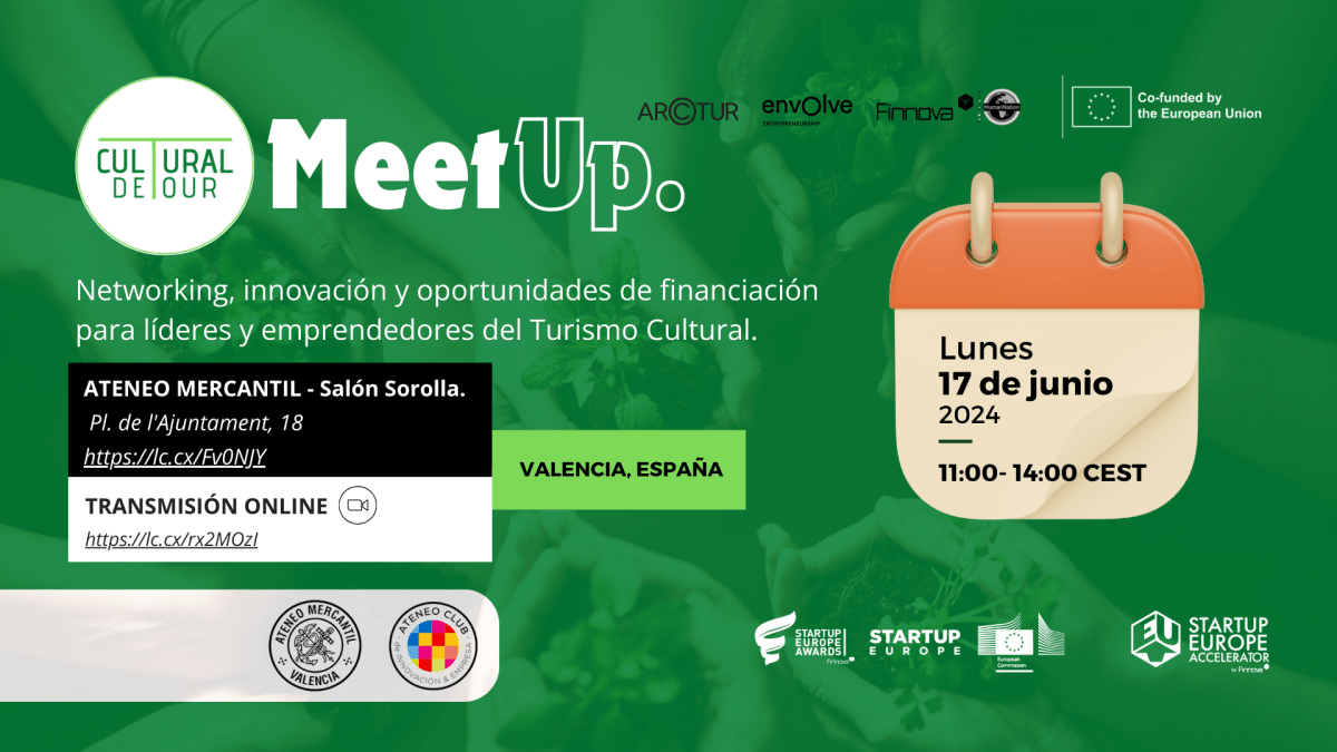 Expertos de la industria del turismo cultural debatirán en Valencia las oportunidades de financiación en Turismo, cultura y emprendimiento