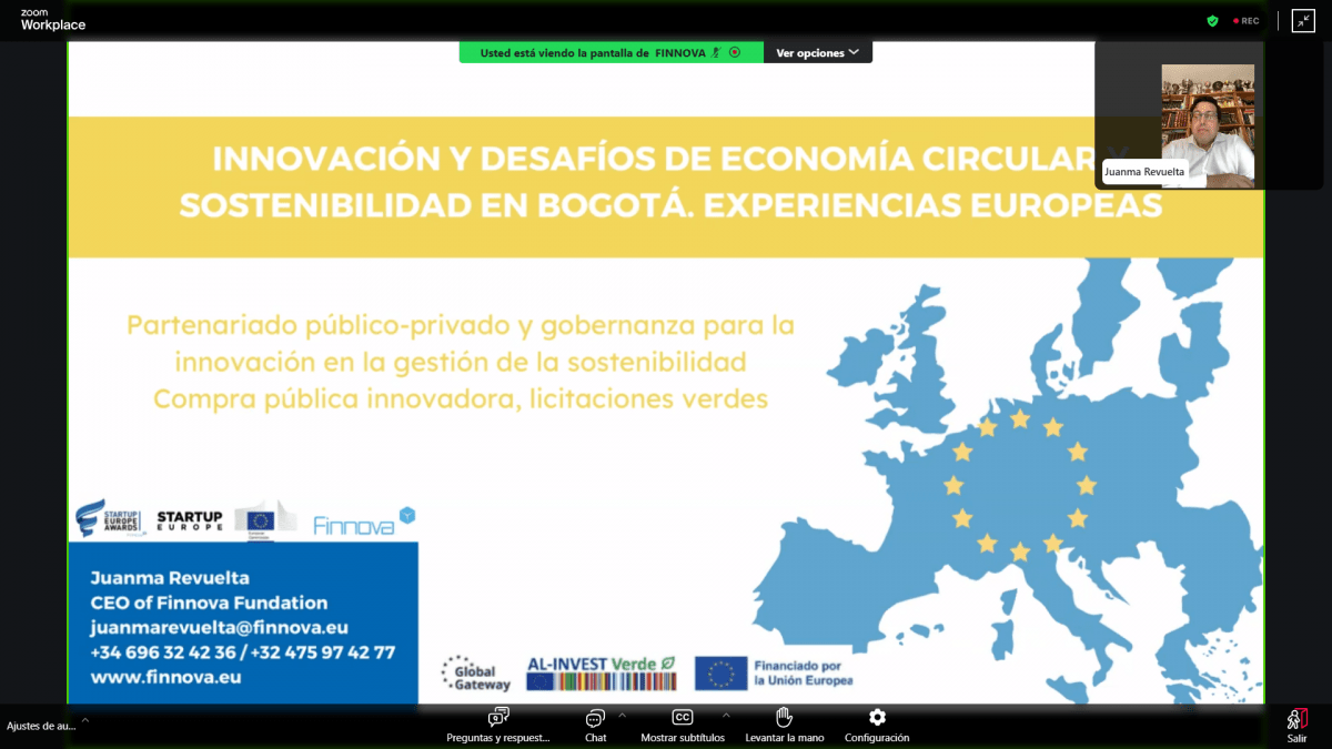 Expertos europeos e iberoamericanos analizan los desafíos en sostenibilidad del tejido empresarial de Bogotá y las buenas prácticas europeas