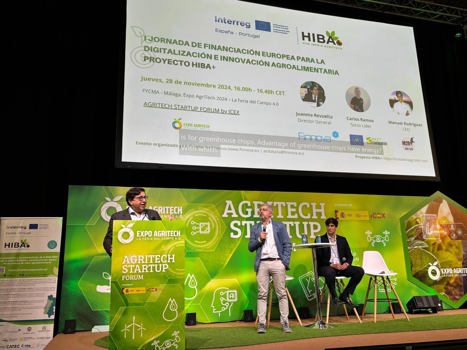 HIBA+ promotes digitalisation at the I European Funding Conference during EXPO AGRITECH 2024
