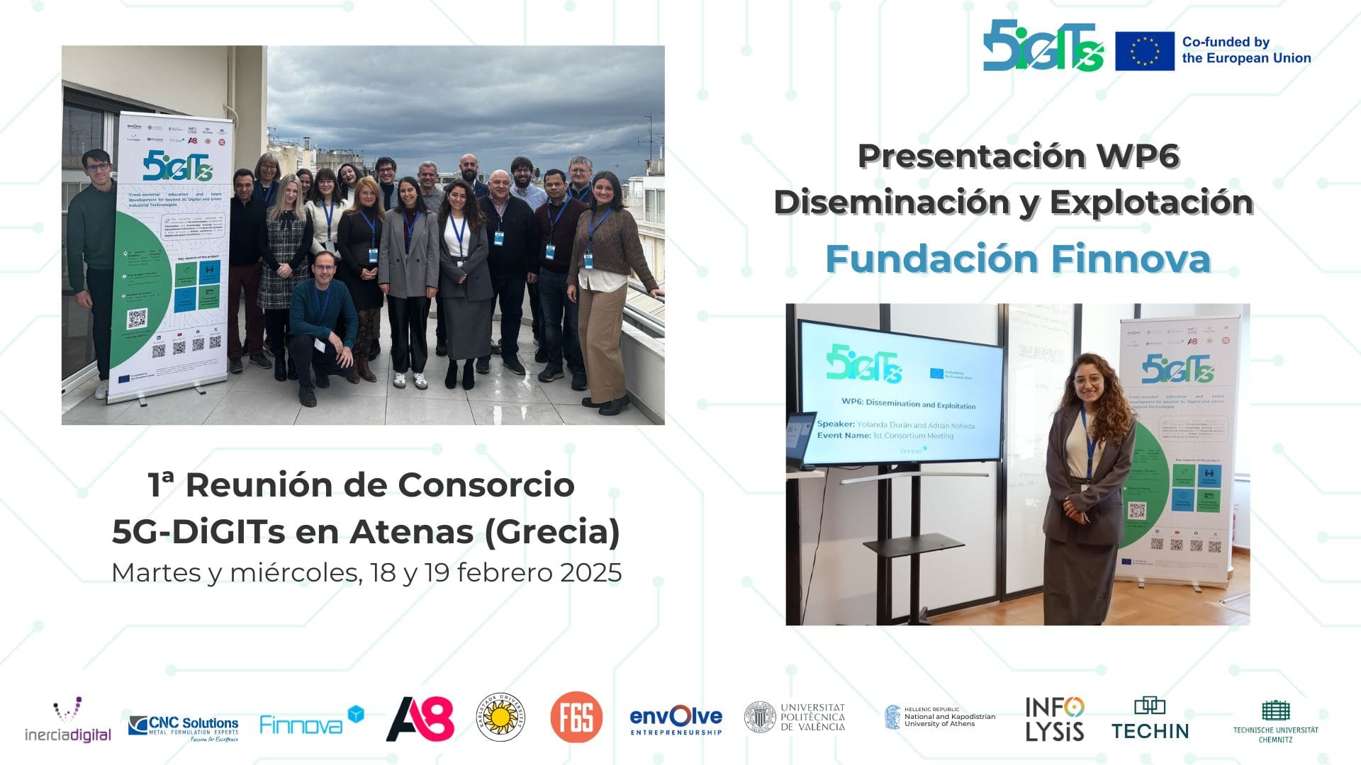 Finnova presents its communication strategy at the first in-person meeting of the 5G-DiGITs consortium in Athens