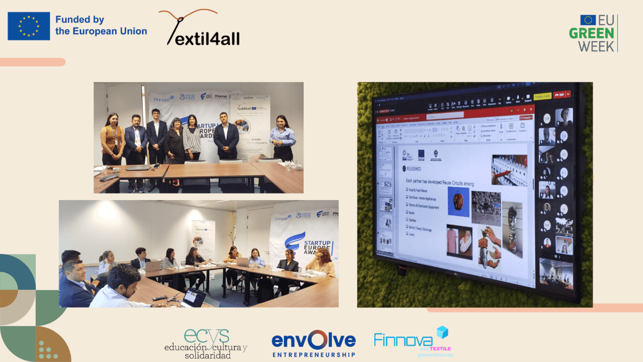 Bruselas acoge el cierre del proyecto europeo TEXTIL4ALL que ha formado a 70 personas en sostenibilidad textil