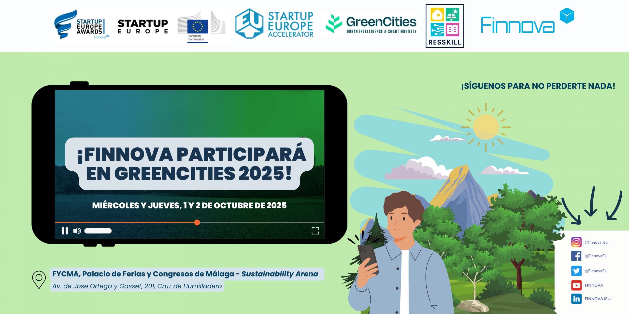 Finnova consolida su compromiso con las ciudades sostenibles en Greencities 2025