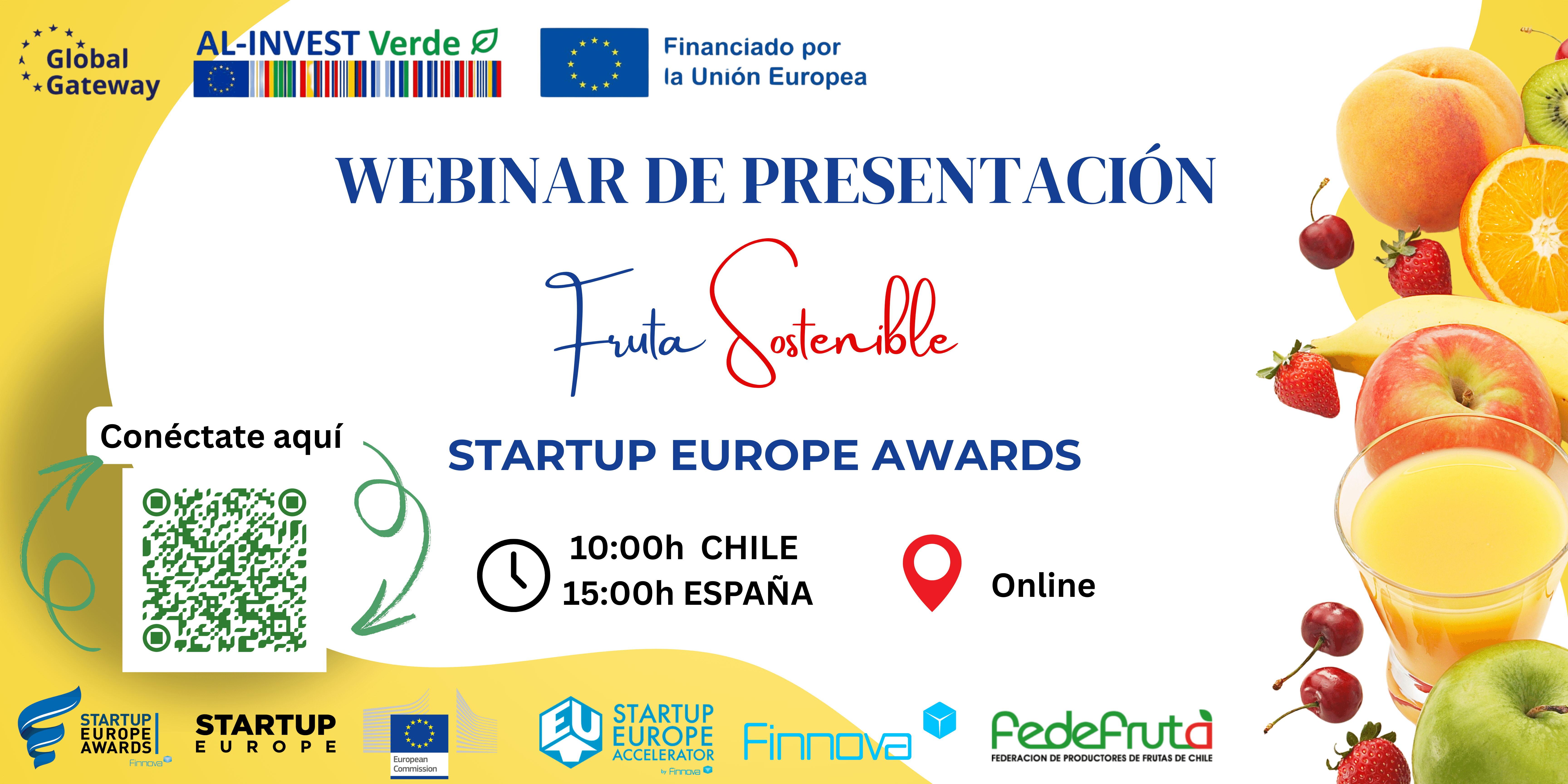 Conéctate el miércoles,10 de septiembre al encuentro digital de SEUA-Chile Fruta Sostenible y descubre las oportunidades para mipymes