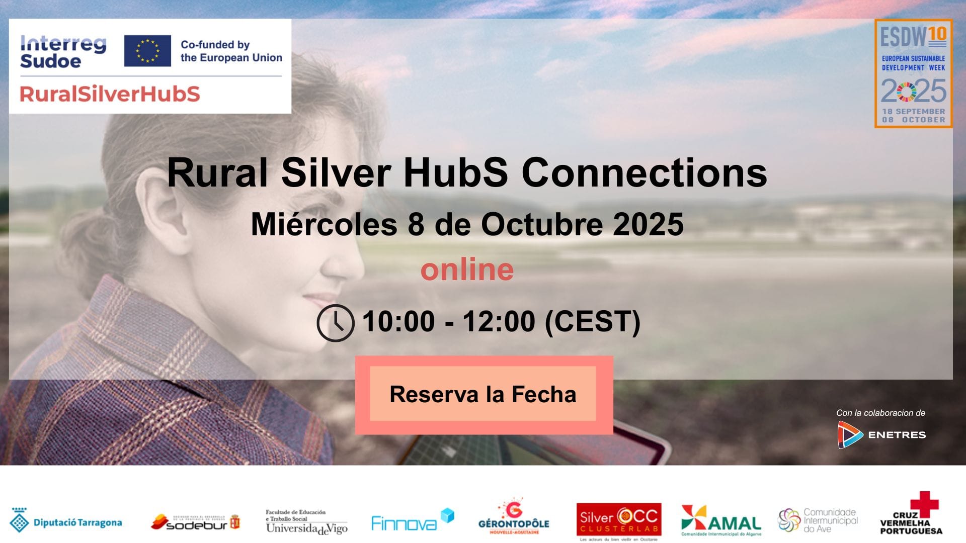 Rural Silver Hubs Connections reunirá a socios y actores europeos en el marco de la Semana Europea del Desarrollo Sostenible