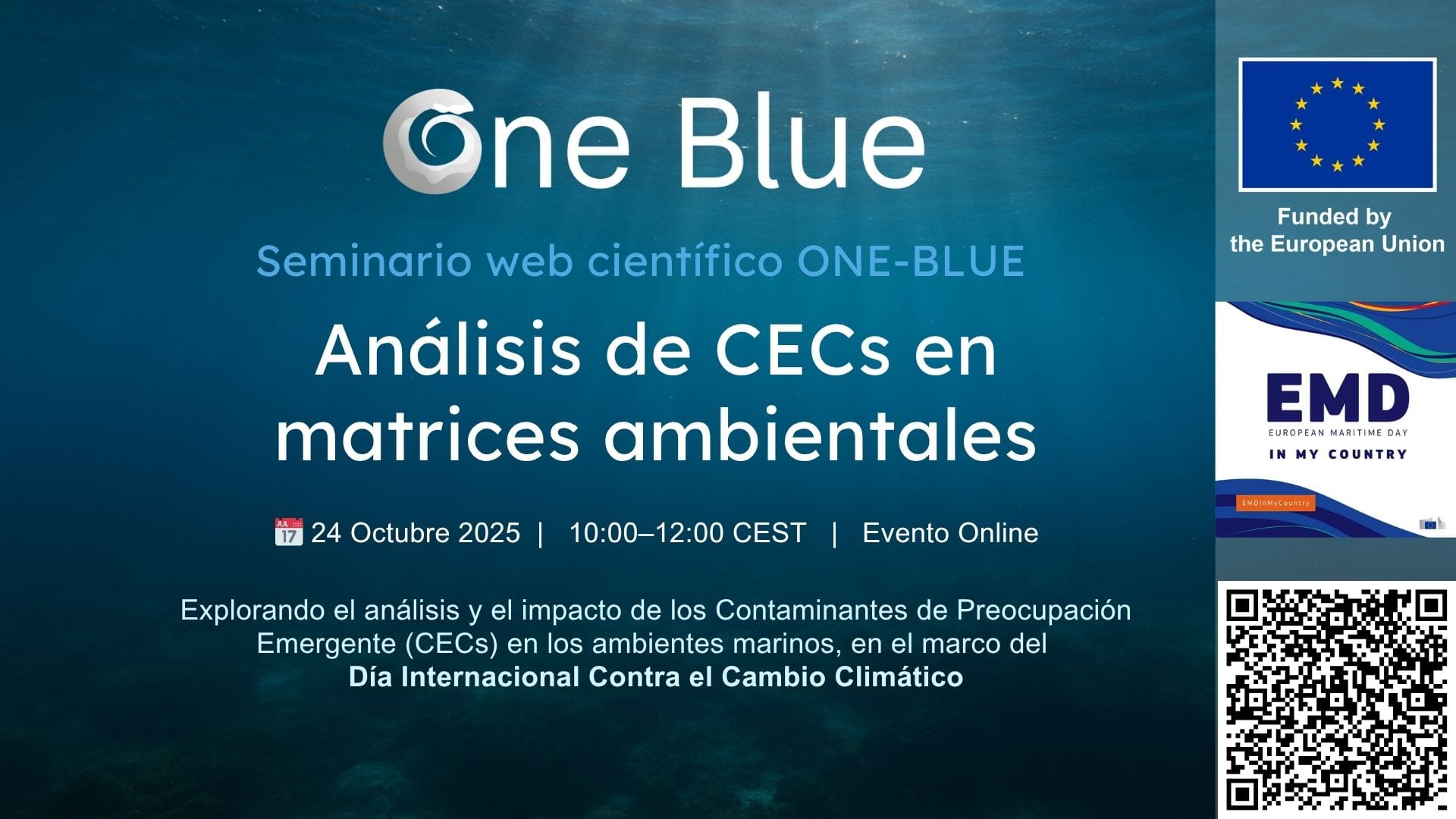 Finnova Foundation organises the ONE-BLUE scientific webinar on the analysis of emerging contaminants in environmental matrices