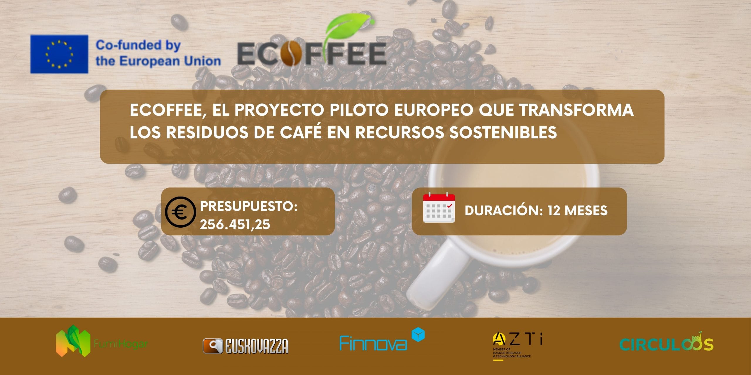 ECOFFEE, el proyecto piloto europeo que transforma los residuos de café en recursos sostenibles para biocidas y alimentación animal