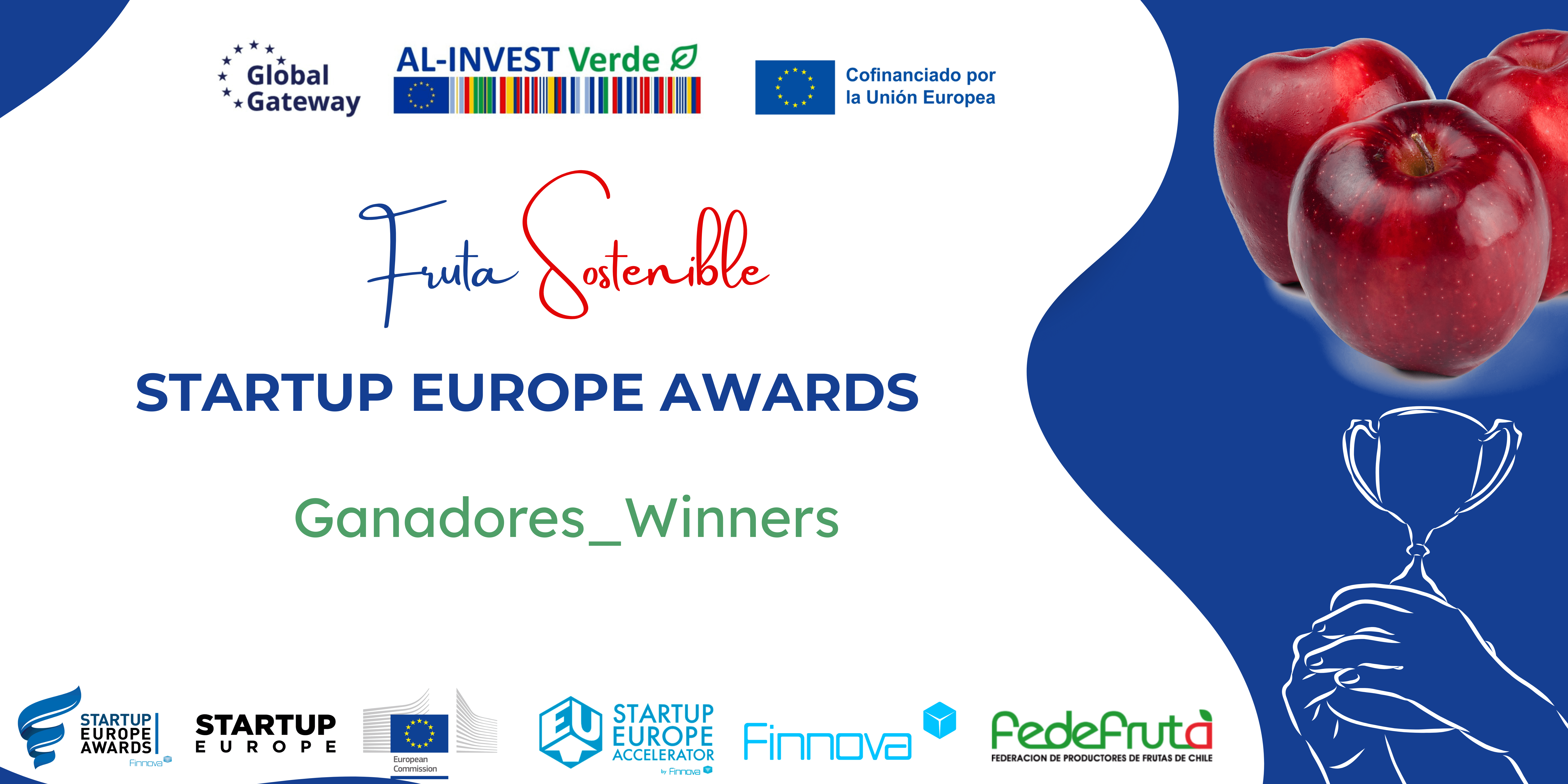 Five Chilean startups lead the green transition in the fruit sector with the Startup Europe Awards AL-INVEST Verde 2025