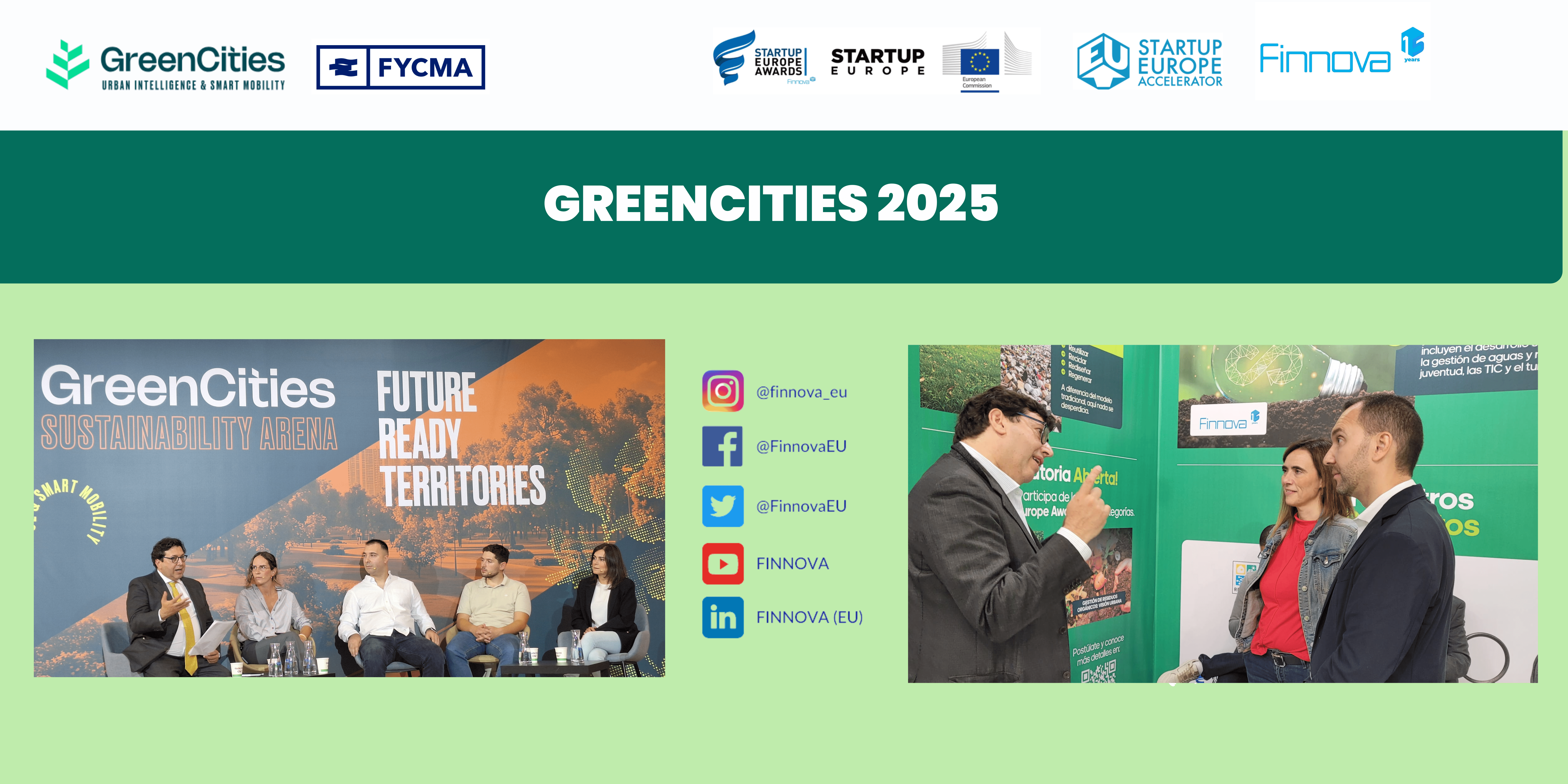 Finnova promotes international networking at Greencities 2025 with European projects and the Colombian delegation from Ibagué and Tolima