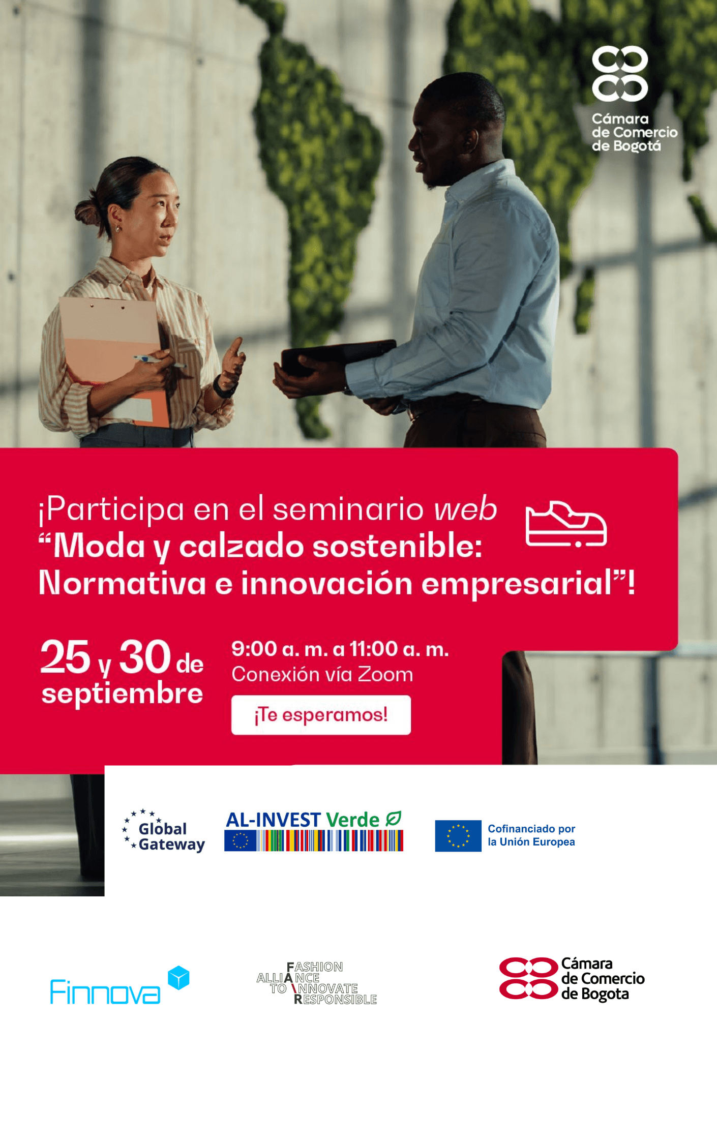 La Cámara de Comercio de Bogotá impulsa la sostenibilidad en la industria de la moda y el calzado con el seminario web “Moda y Calzado Sostenible: Normativa e Innovación Empresarial”