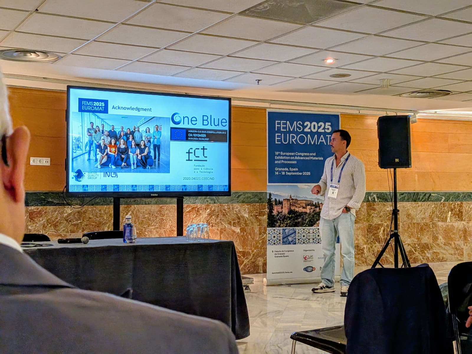 ONE-BLUE research showcased at FEMS EUROMAT 2025 in Granada