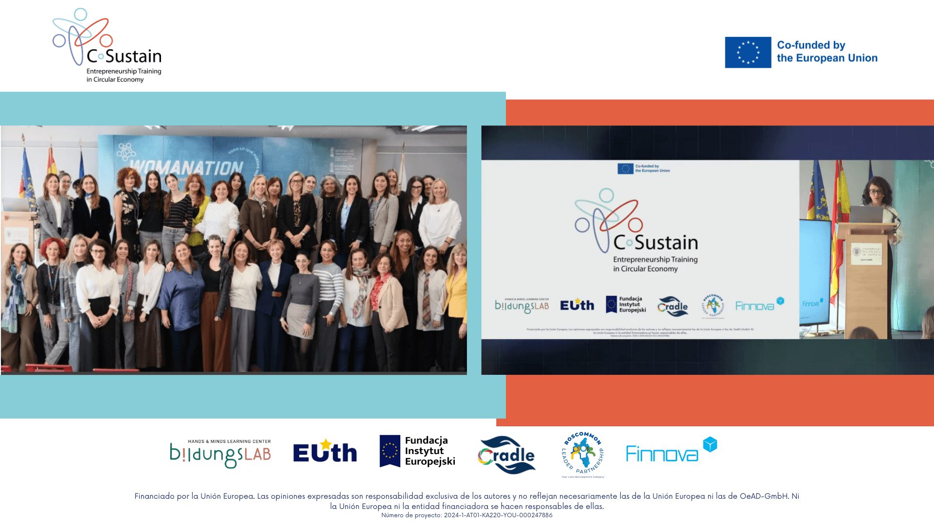 The European project C-SUSTAIN strengthens its commitment to equality and the circular economy at Womanation 2025