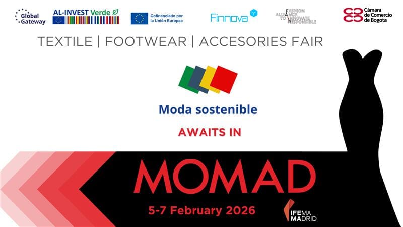 The AL-INVEST Verde Moda Sostenible project will bring its sustainability and circular economy initiatives to MOMAD 2026