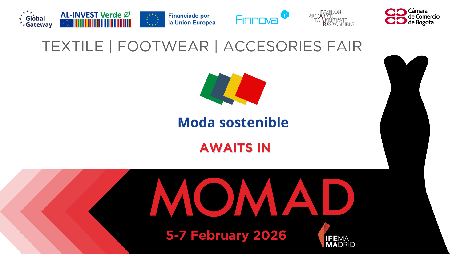 The AL-INVEST Verde Moda Sostenible project will bring its sustainability and circular economy initiatives to MOMAD 2026