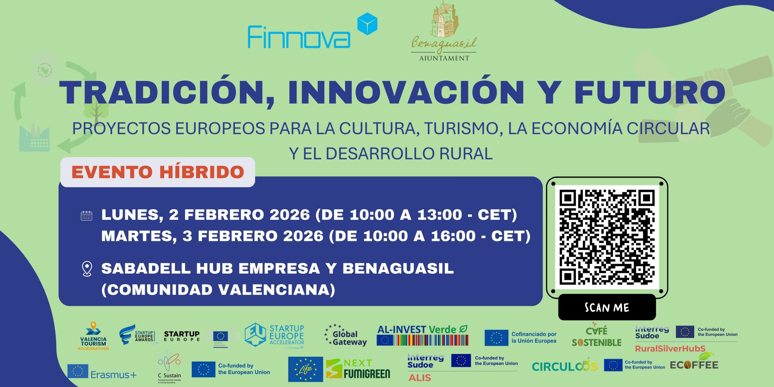 Valencia acoge el evento europeo “Tradición, Innovación y Futuro” para impulsar proyectos de cultura, turismo, economía circular y desarrollo rural
