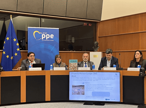 ONE-BLUE showcased at the European Parliament